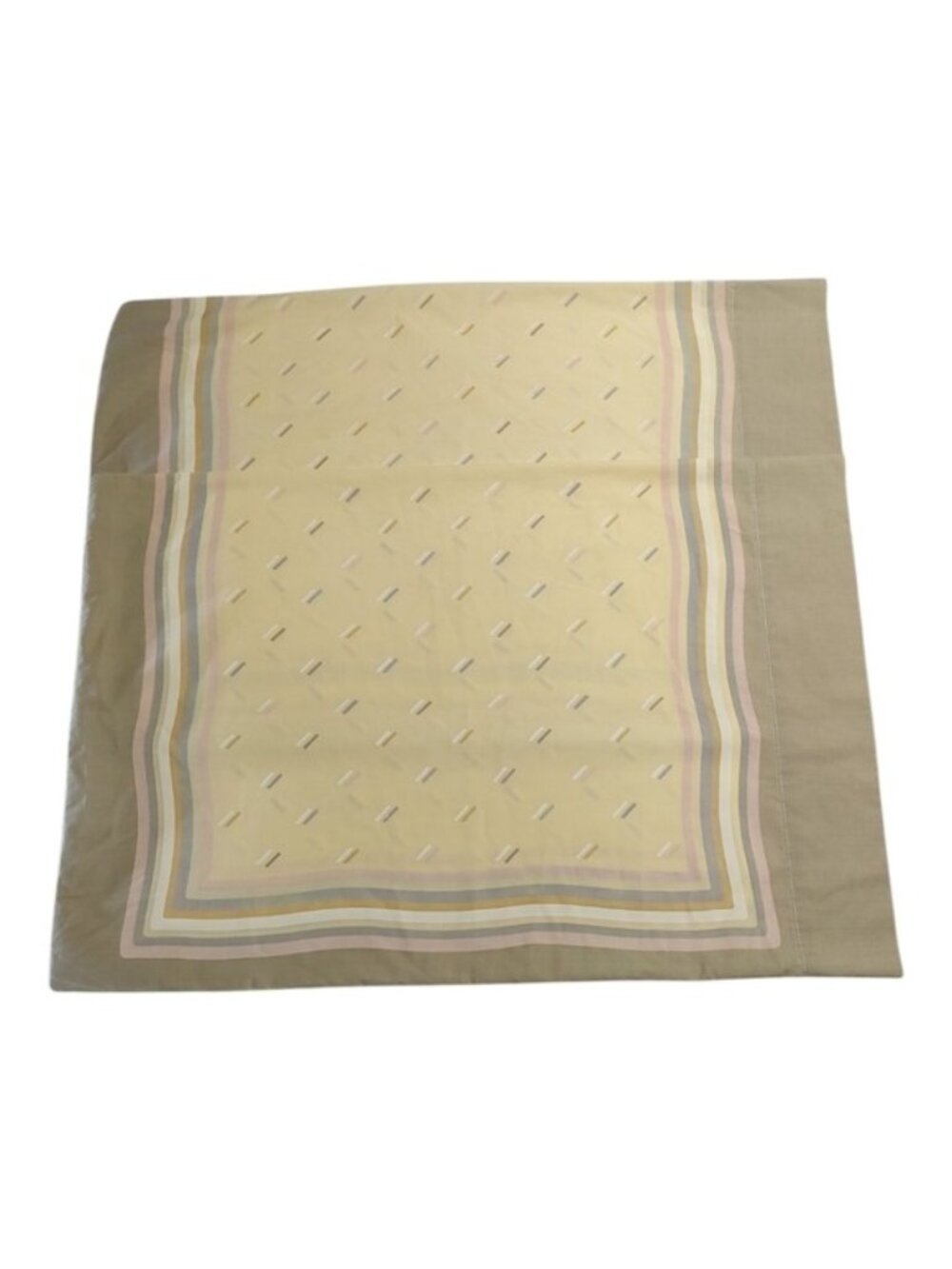 Vintage Springmaid Yellow Brown Sprinkle Standard Pillowcases Set of 2